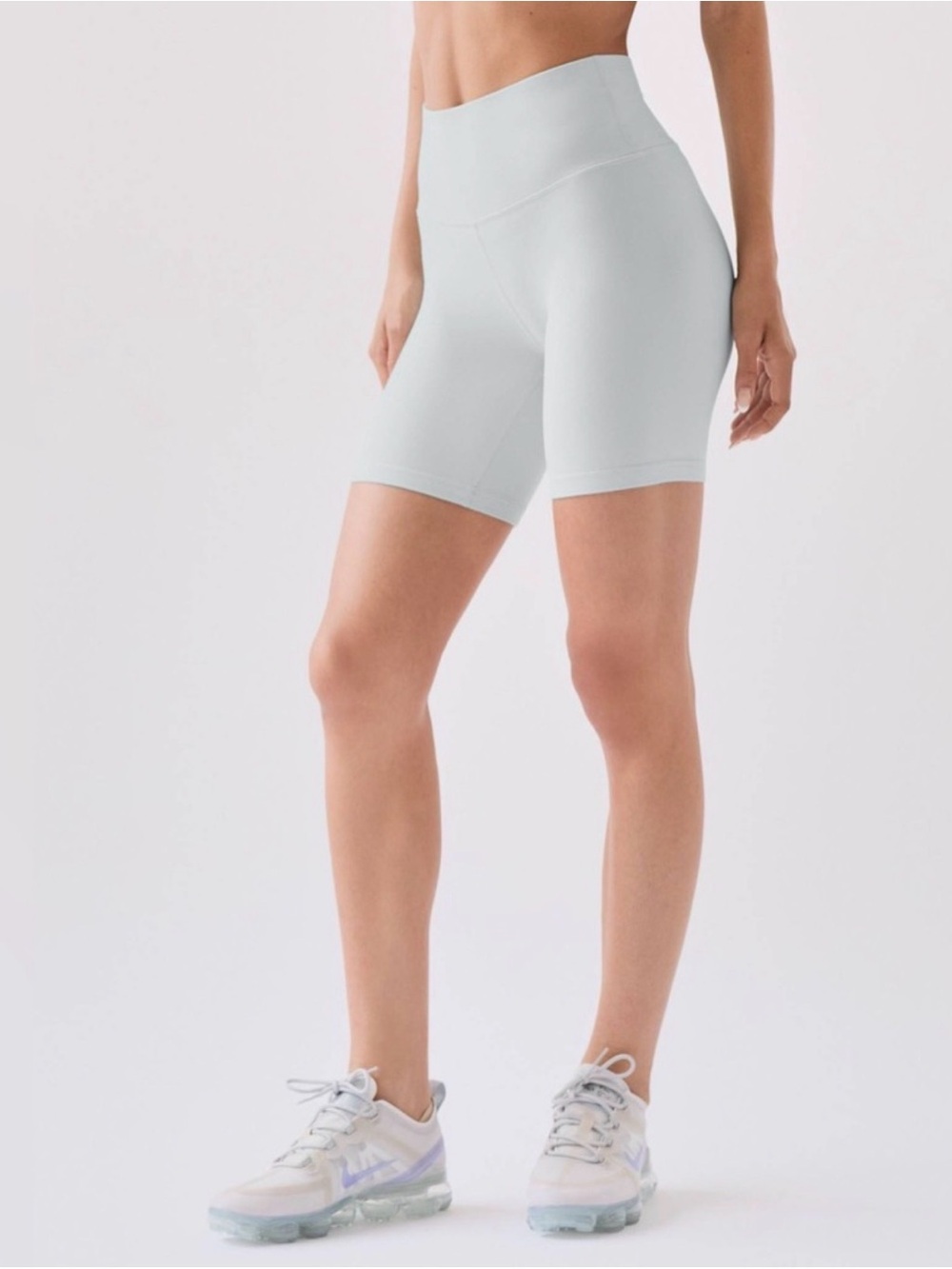 Aritzia TNA Butter Atmosphere 7” Bike Shorts XS Light Blue Gray - Picture 12 of 12